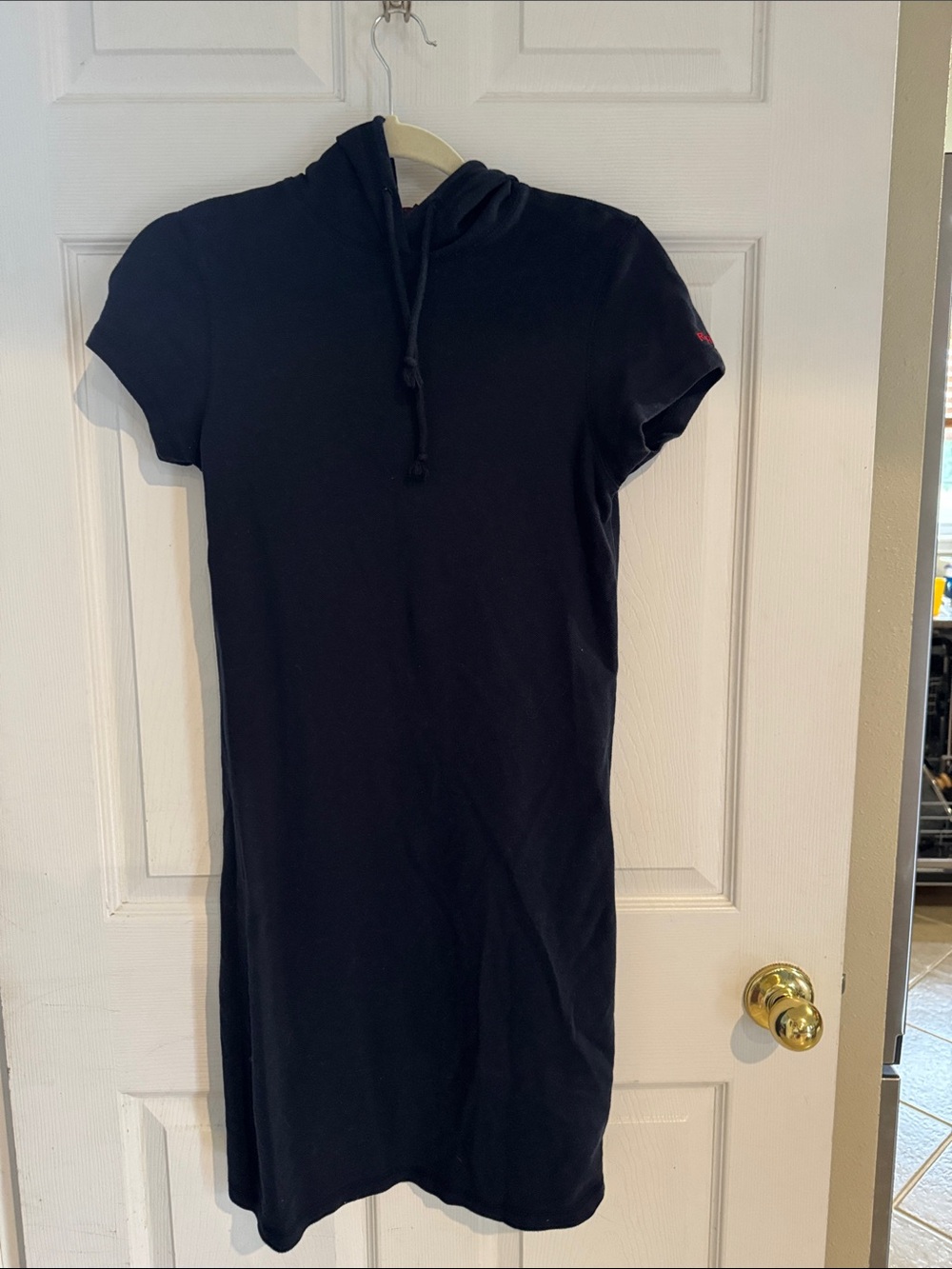 Ralph Lauren Navy Short-Sleeve Hooded Dress